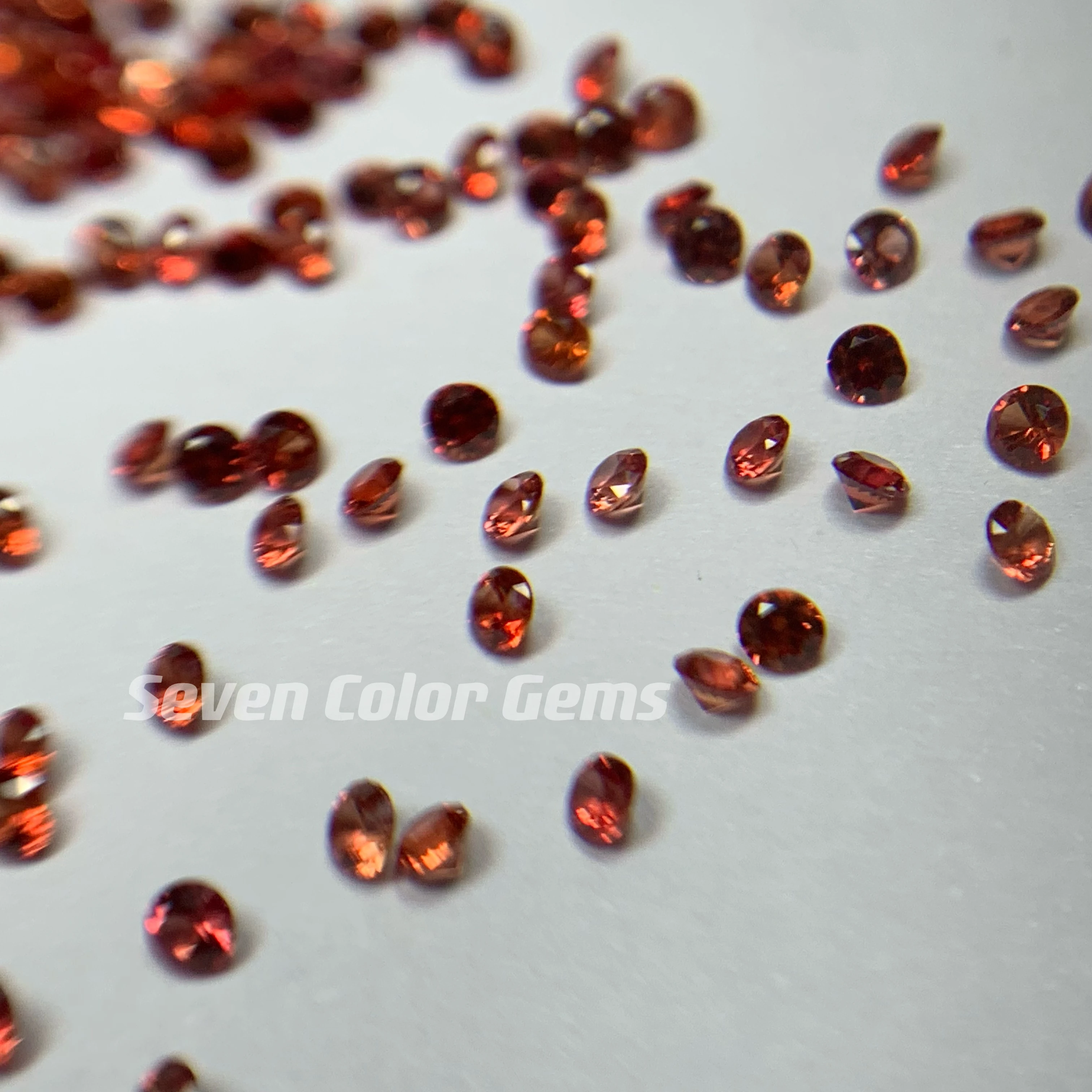 0.8mm-2.0mm Orange Sapphire Crystal Stone Natural Stone, Round Brilliant Cut Orange Color Top quality stone, get latest price.