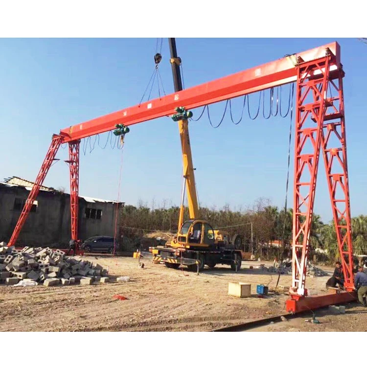 Motor travelling gantry crane 5 ton 8 ton gantry crane manufacture