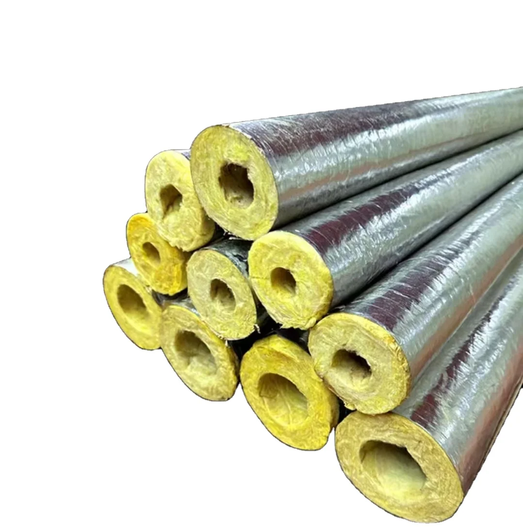 ISOKING High-Efficiency Glass Wool Pipe Industrial Insulation Material for Construction Fiberglass Piping