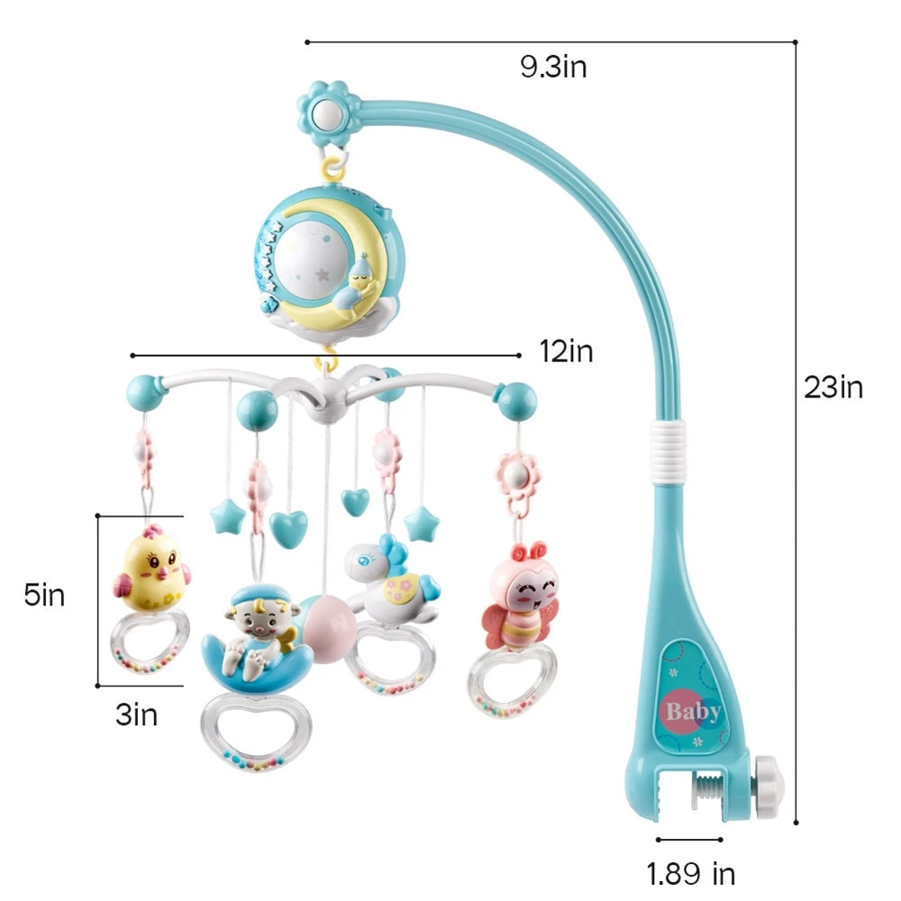 Oem Otros Juguetes Para Bebe Baby Mobile Led Rotator Remote Control Musical Baby Mobile For Baby Cot