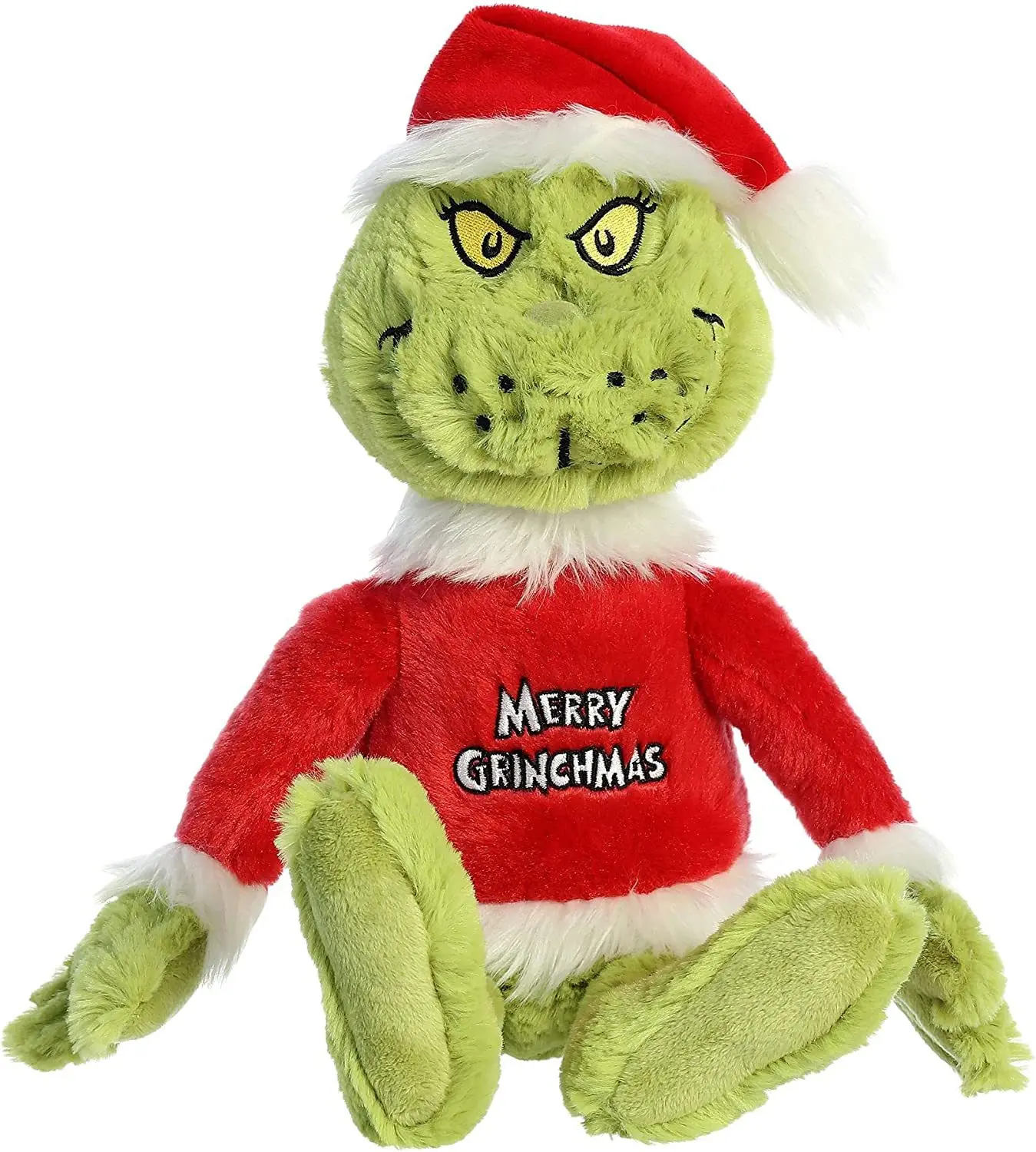 Dr. Seuss Santa Claus stuffed toy Green Furry Yule Grinch Green Furry Furry Christmas gift doll