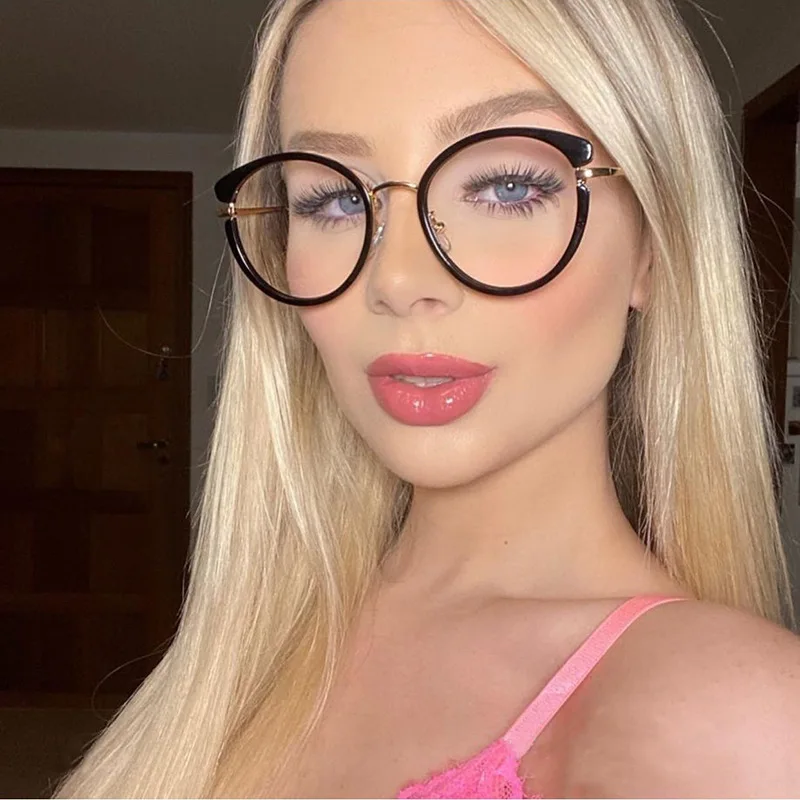 Custom Logo Round Blue Light Blocking Glasses Reader Glasses Prescription Online Eye Cheap Eyeglasses Online Spectacles Frames