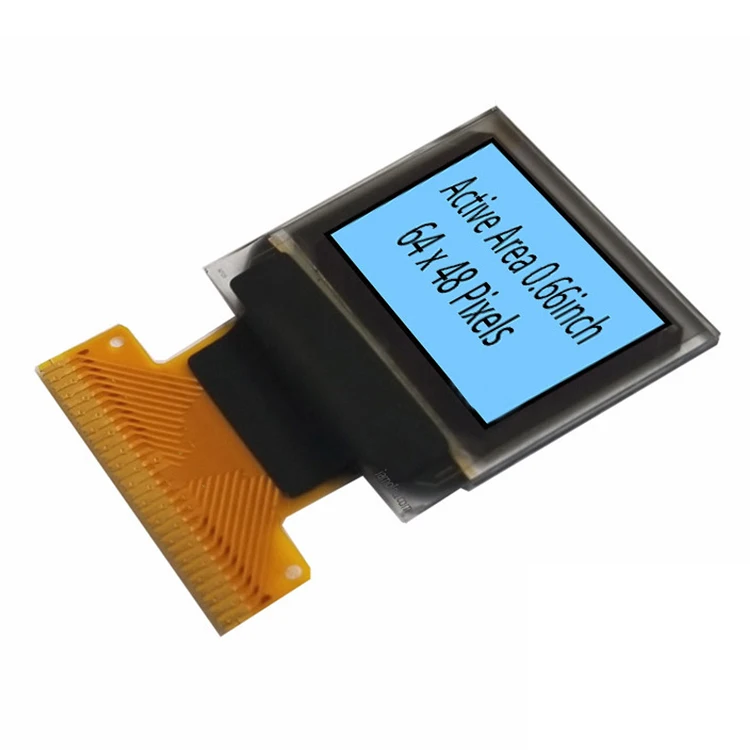 0.66 Inch 64x48 Bluray Oled Screen Graphic Monochrome Mini Oled Display