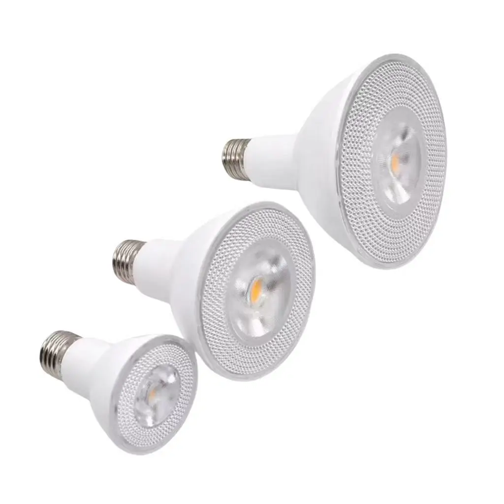 High Bright 9W 15W 18W Aluminium LED Lamp 4000K 6000K Waterproof COB Par Light PAR38 LED Bulb PAR30 PAR20 for Indoor Outdoor