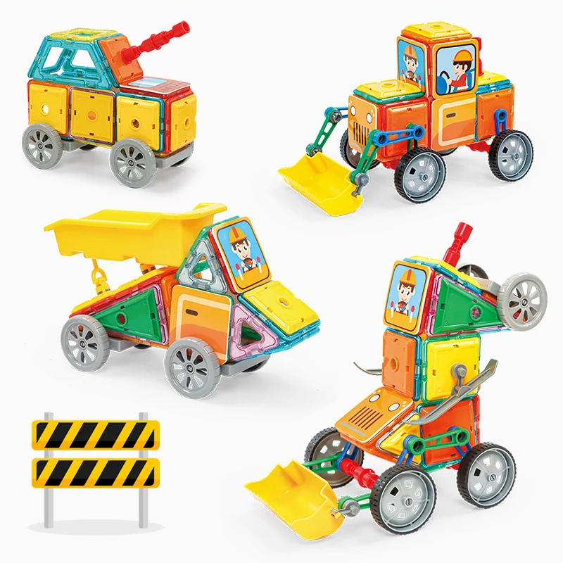 3D Kids Magnetic Building Tiles Strong Magnet Plastic Magical Magnet Toys Magnetic Building Blocks