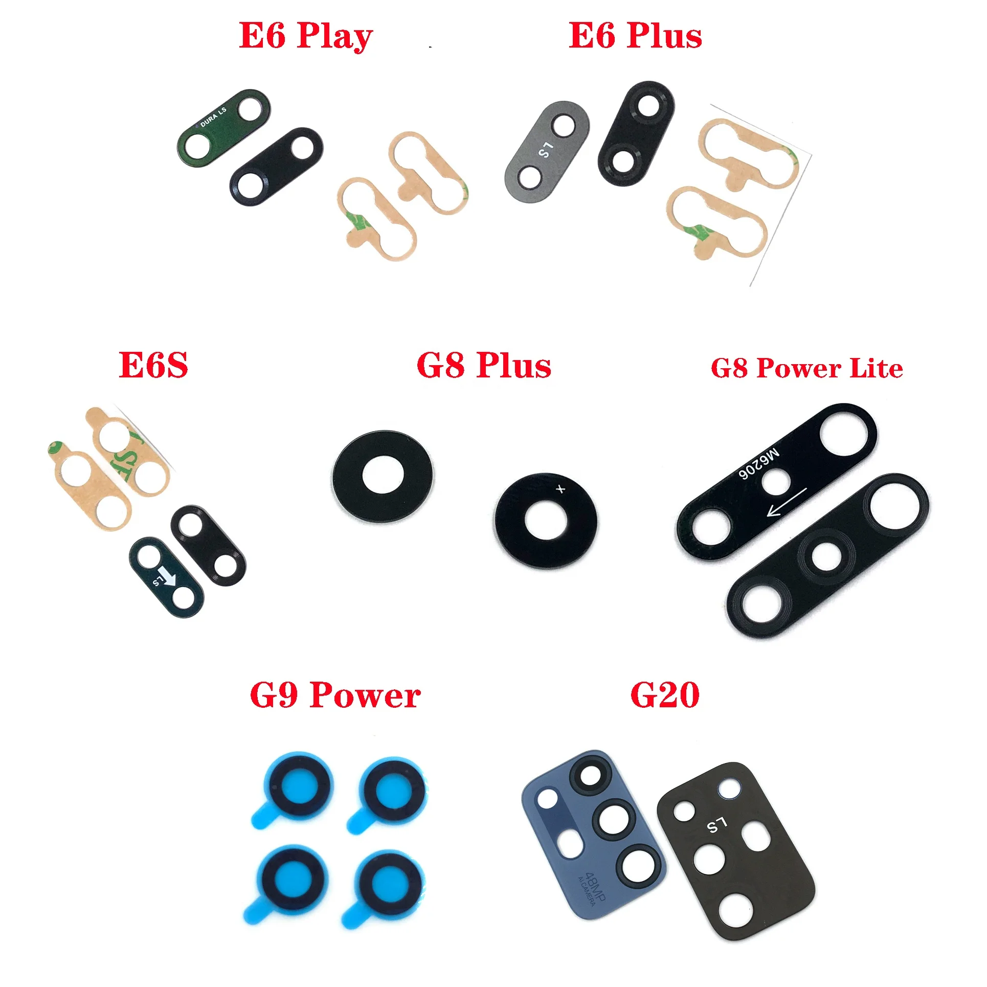 Wholesale Back Rear Camera Glass Lens cover for Motorola MOTO E6 Play E6 Plus E6S G8 Plus G8 Power Lite G9 Power G20