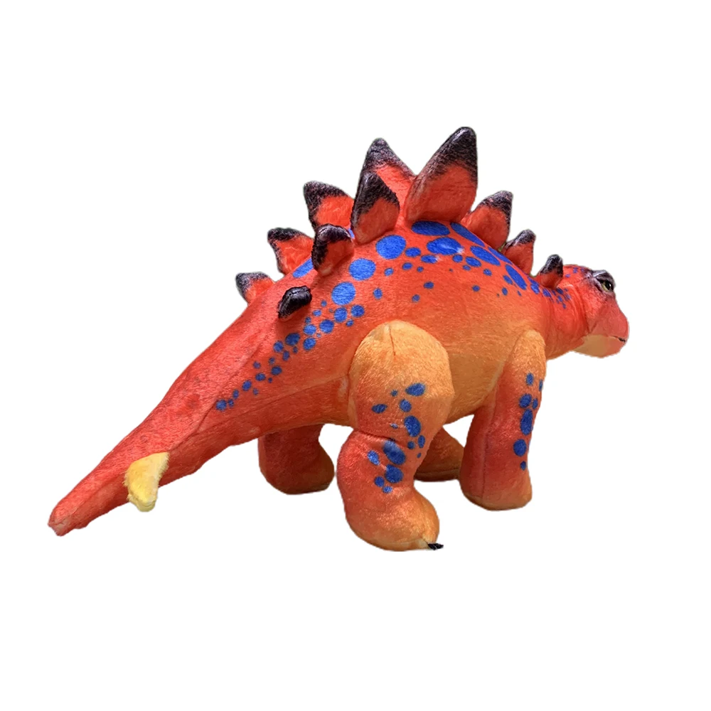 Lifelike dinosaur stuffed animal toy realistic stegosaurus little colorful plush toy