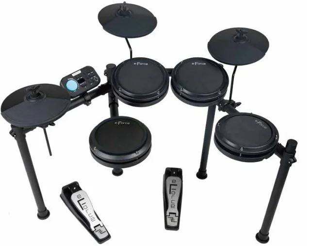Electric Drum Set E-Force Music Professional Musical Instrument F20 Series- All Mesh High Quality Portable Electronic Drum kits