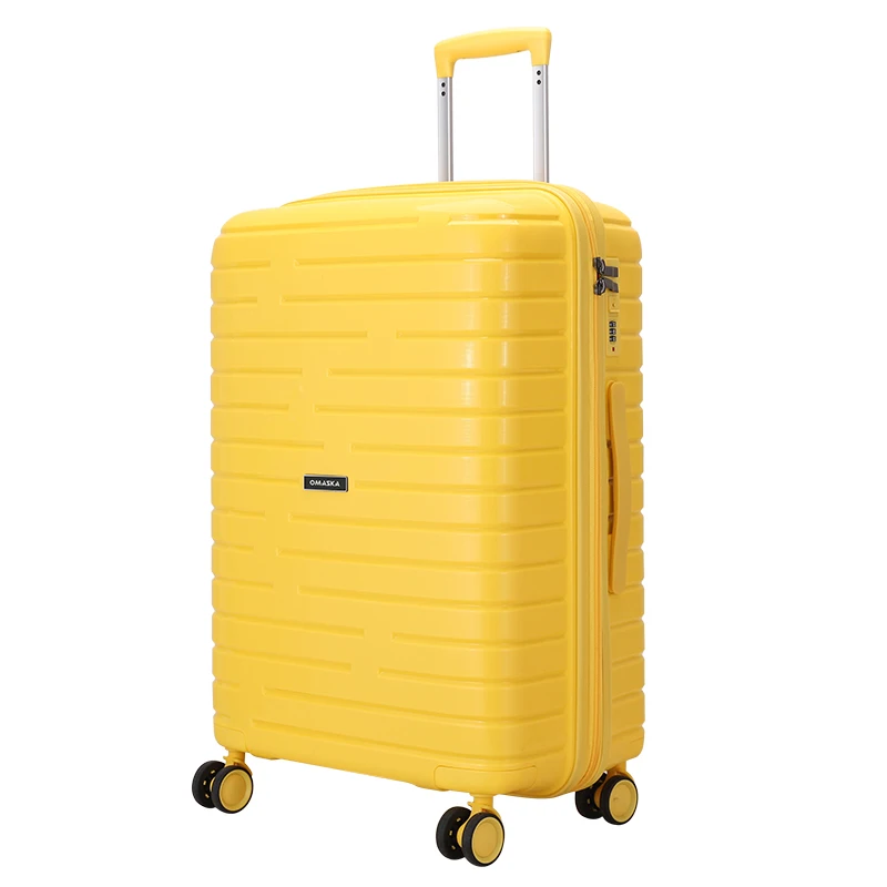 OMASKA Custom Cheap PP Luggage Set 20 24 28 Inch Polypropylene Suitcase
