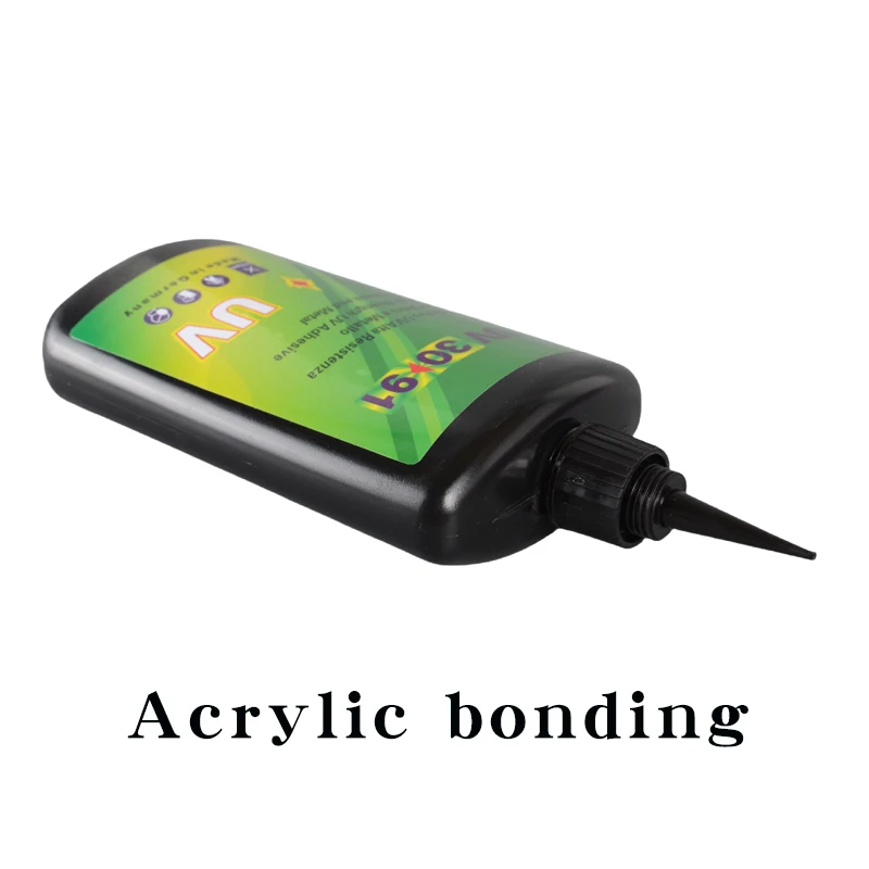 Transparent UV adhesive is suitable for acrylic bonding glass and acrylic crystal metal advertising glue curing without trace