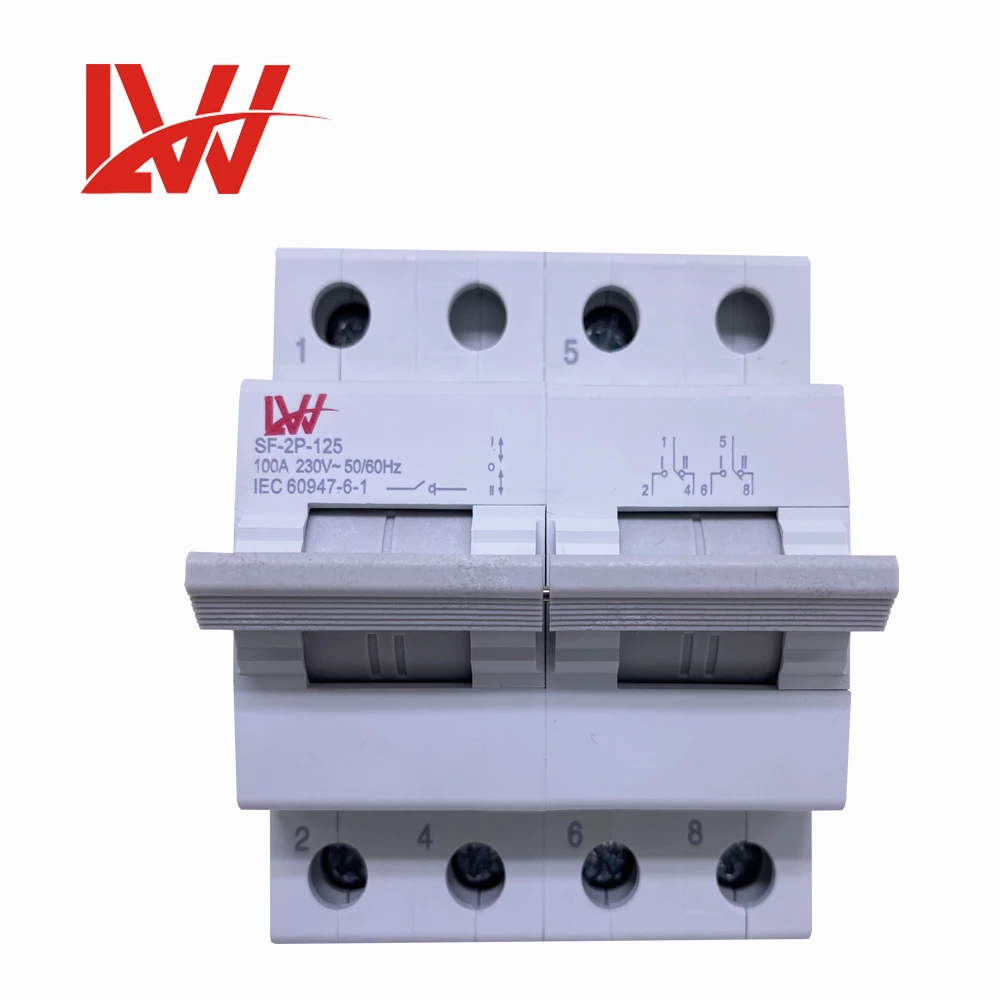 dual power SF  1-0-2 80A 100A 125A  Modular Changeover Switch