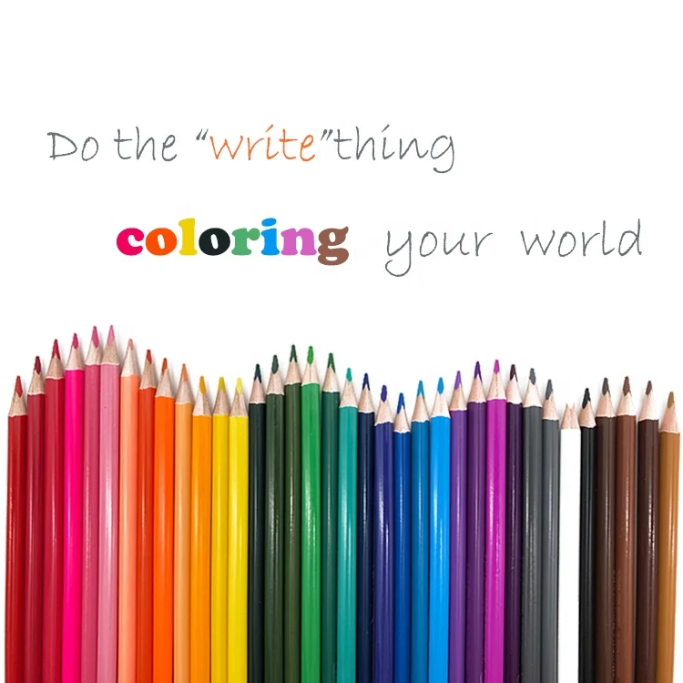 Stasun high quality Stationery Drawing and sketching Sharpened wooden Colored Pencil set