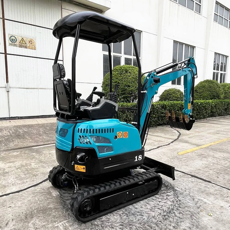 Factory Supply trail metal travel drive retro auger hydraulic coil back hoe loader 1.2 Ton mini excavator