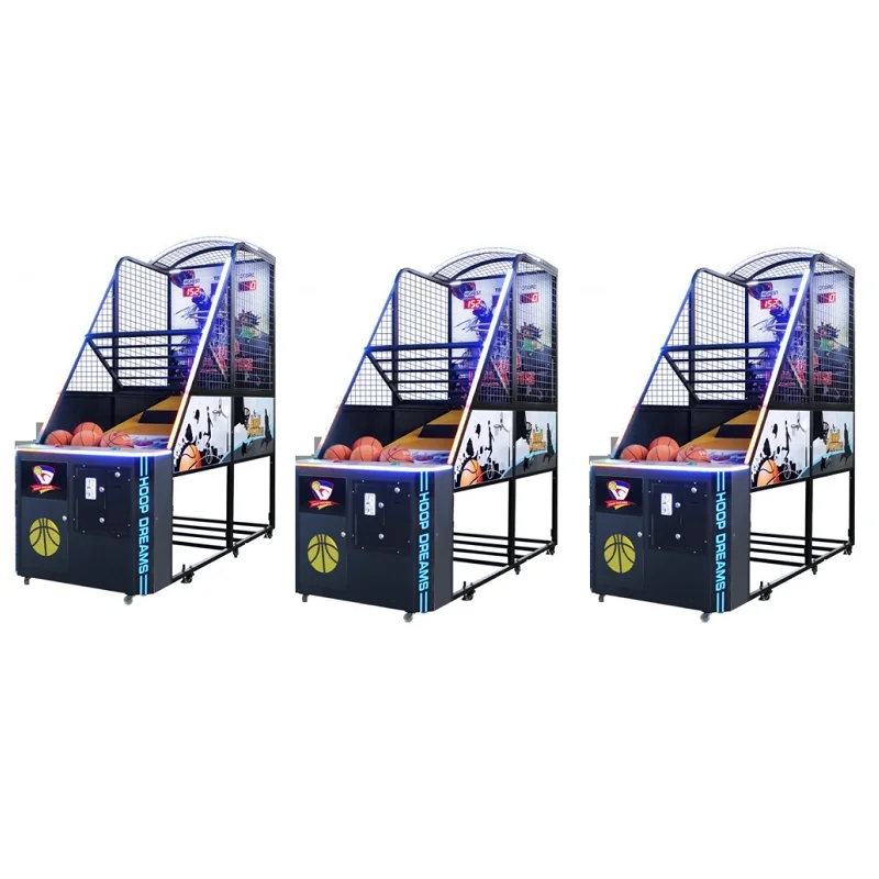 Shopping mall indoor commercial electronic Street basketball arcade coin operated shooting hoops game machine