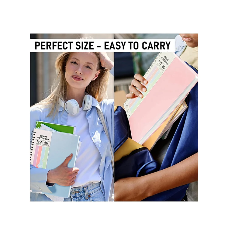 Free sample manufacturer custom PP cover Spiral Notebook lined inner paper Notebook bible Journal Notebook for planner