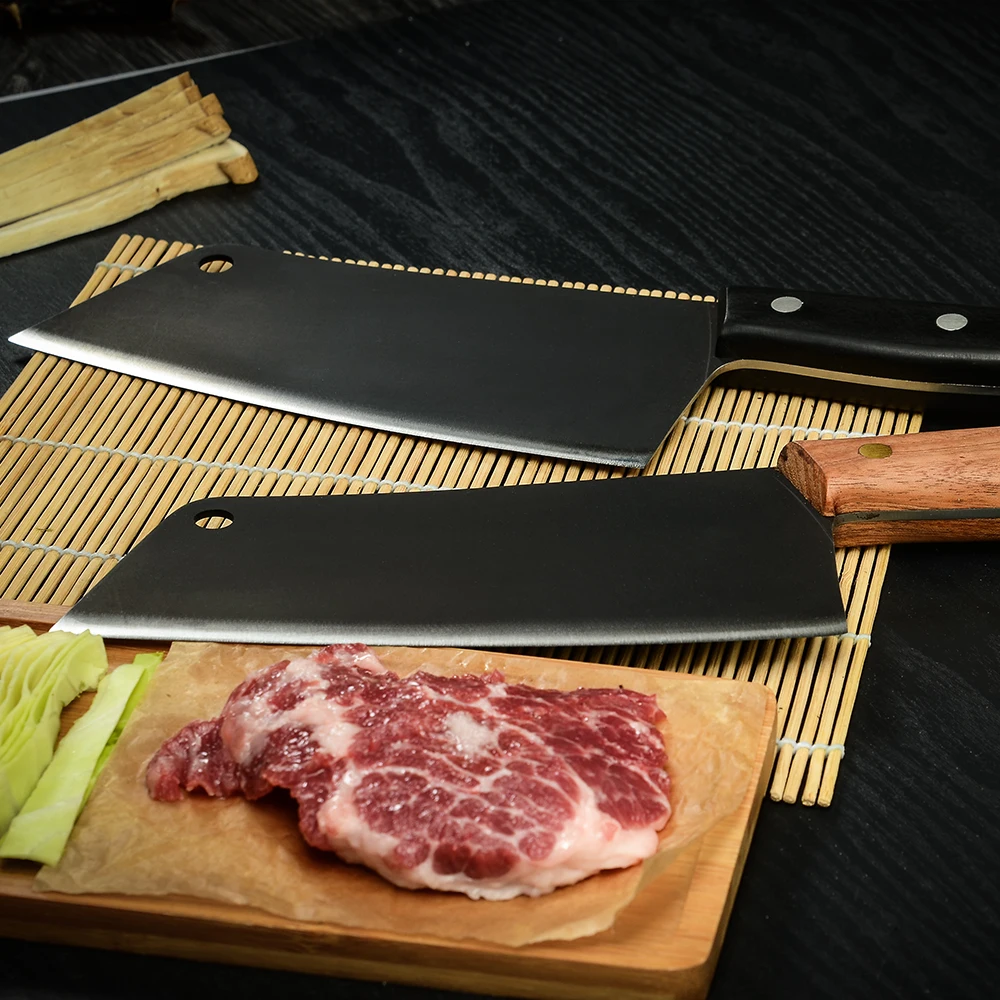 Xingye 7 Inch Ultra Sharp Vegetable Meat Chopping Full Tang Black Blade Stainless Steel Wholesale Knives Kitchen Knife Cheap