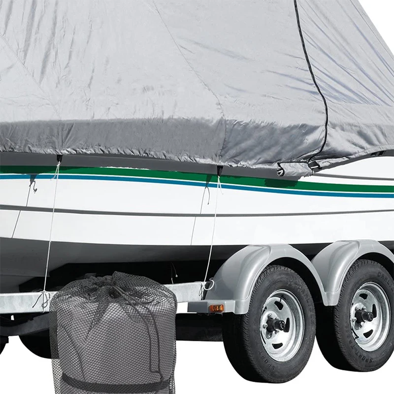 XINQI Waterproof Portable Plastic Sun Shade Yacht Boat Cover