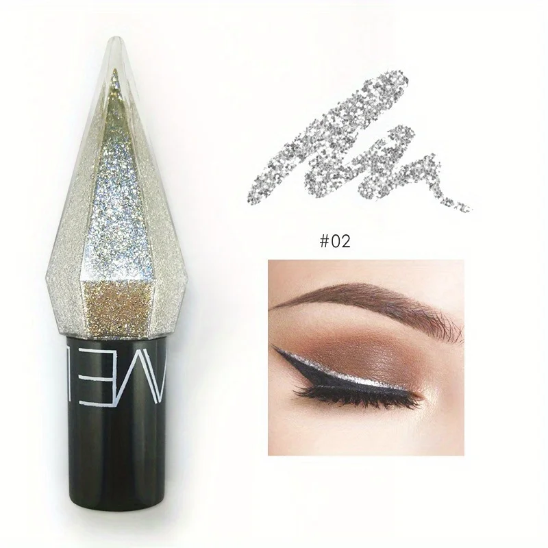 Pearlized Diamond Eyeliner Eye shadow Glitter & Shimmer Liquid Eyeliner Stick Waterproof Makeup Liquid Eye Liner Highlighter