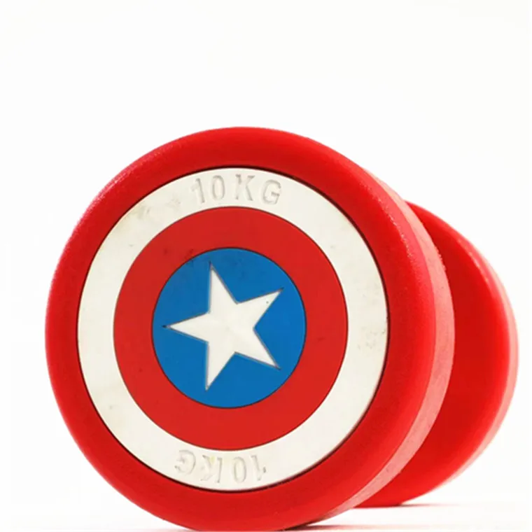Gym Free weight CPU 2.5KG-60KG Captain America Fitness dumbbells Gym dumbbells