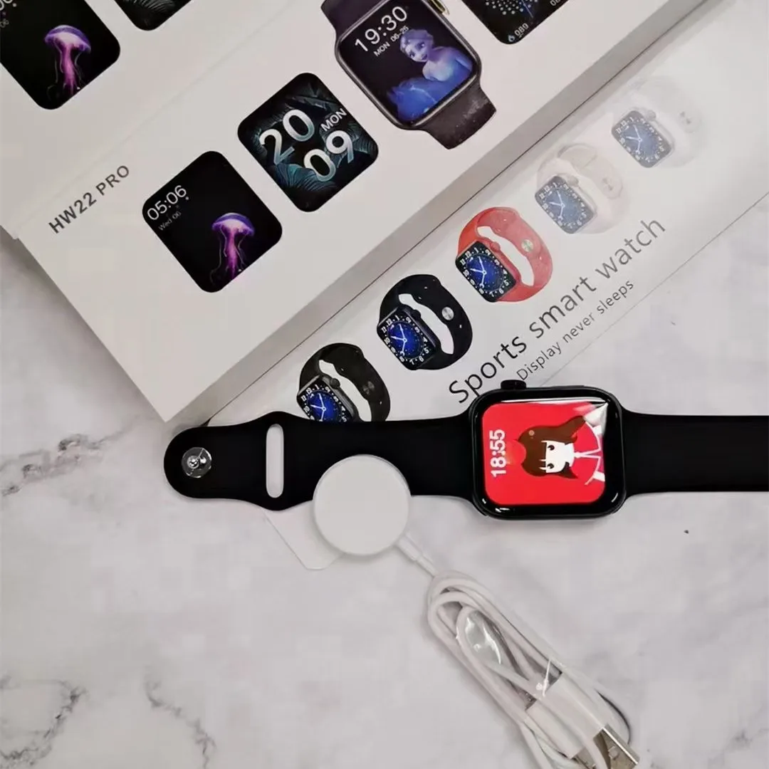 2021 latest series 6 hw22 pro whach smart watch bt calling ,caling Siri ECG hear rate waterproof hw22 pro curved smart watch