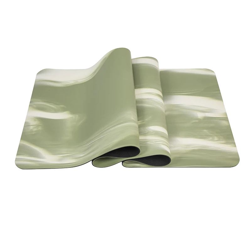 2024 Young Design Green Color Pu Natural Rubber 4mm Big Yoga Mat