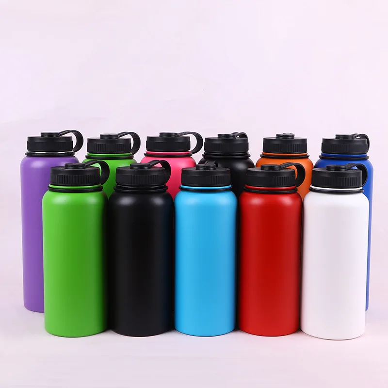 Пластиковый термос 1l 1.2l 1.8l кофейник пользовательские лазерной гравировкой логотипа 1000 мл 750 бутылка для воды