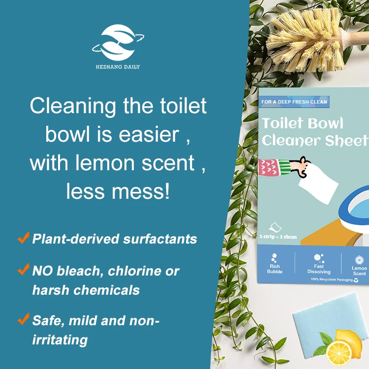 Hot selling toilet bowl bleach cleaner sheet oem manufacturer toilet bowl cleaner automatic dispenser