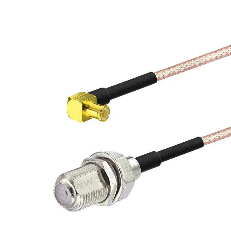 MCX Plug to F Type Female DVB-T2 ATSC RTL SDR USB Stick Antenna Adapter Cable