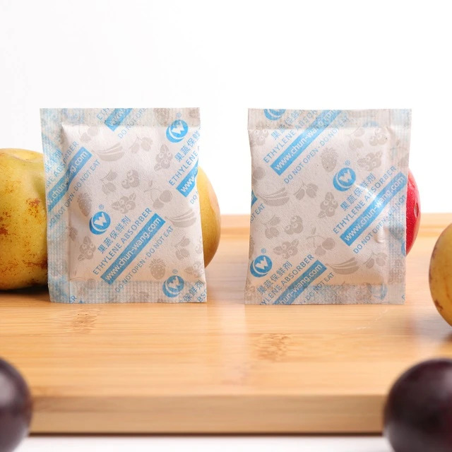 high effecience chun-wang 10g ethylene absorber oxygen absorbent water proof scavenger for fruit preservation oxygen