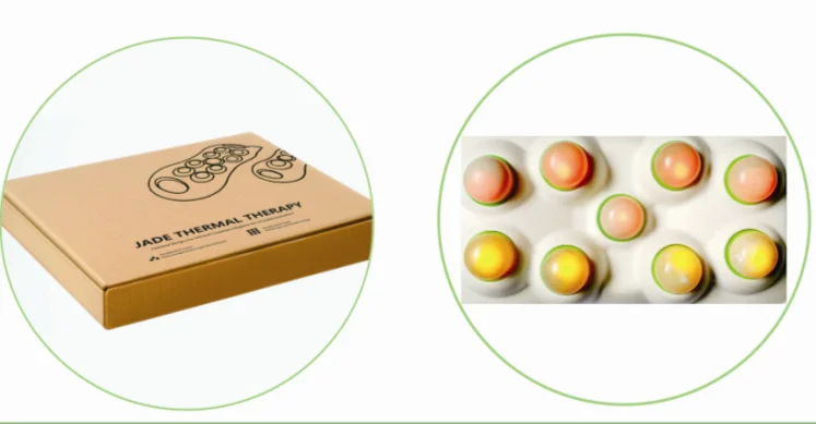 Jade Stone Thermal Infrared Heat Massager Light Therapy Multifunctional Handheld Projector