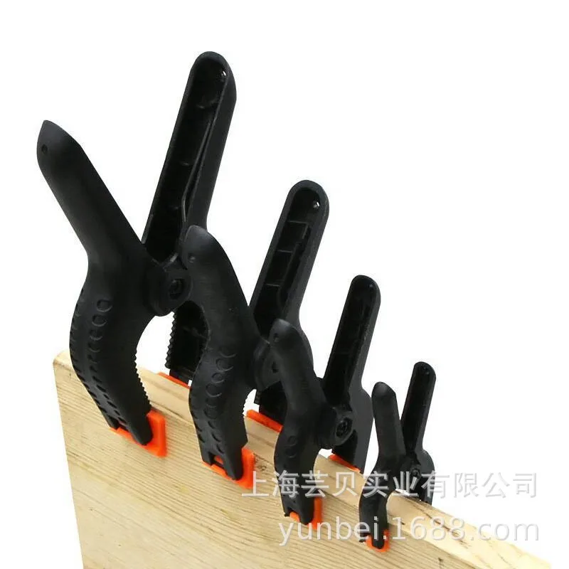 Wood Working 2  3 4 6 9 Inch Plastic A-line Clip Black Nylon Spring Clamp for Backdrop