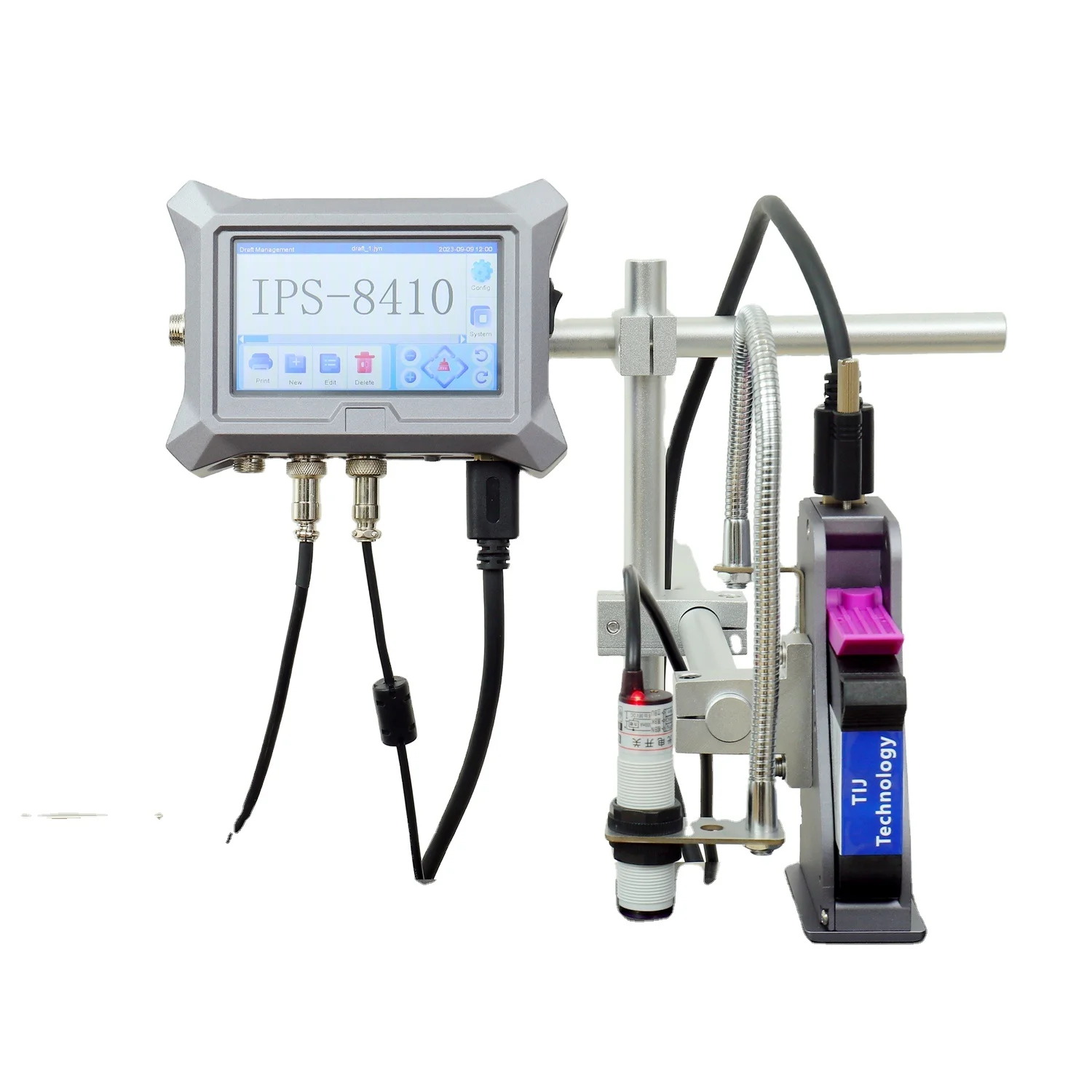 2024 New Tij printer thermal barcode label printer  online digital  logo printer  inkjet printing machine for plastic bag