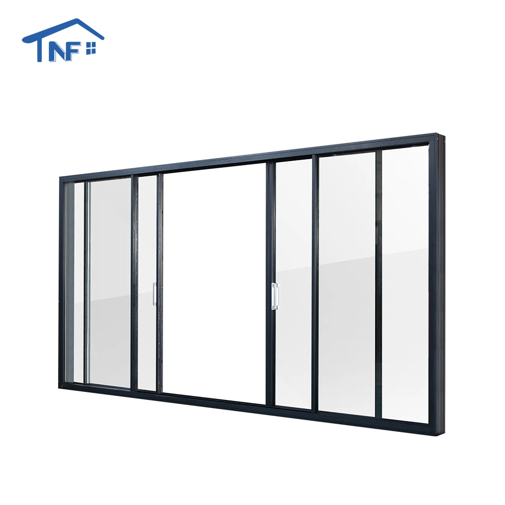 Slim profile aluminium sliding door and window house sliding door bi-glass doors