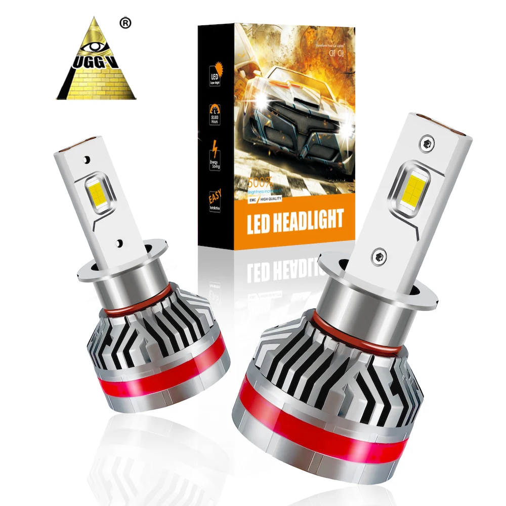 6500K 120W UGT20 Car Led Light H1 H3 H7 H11 9005 9006 9012 Led Canbus Headlights