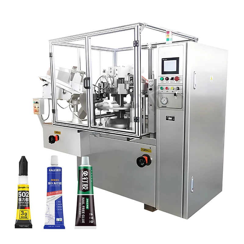 Plastic tube filling and sealing machine for hand cream cleanser tubes filling sealing machine