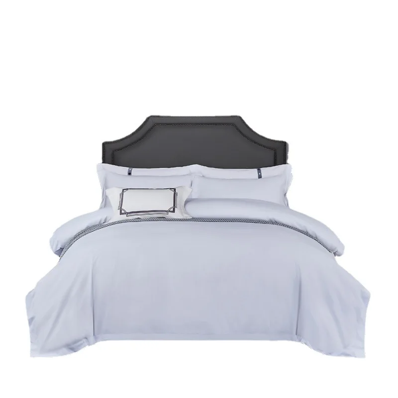 Wholesale Hotel Collection Bedding Waxing Royal Hotel White Satin Stripe Duvet Covers Set