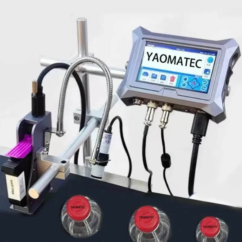 Yaomatec Smart online thermal Inkjet printer convenient Ink jet printing on jars QR code printer machine