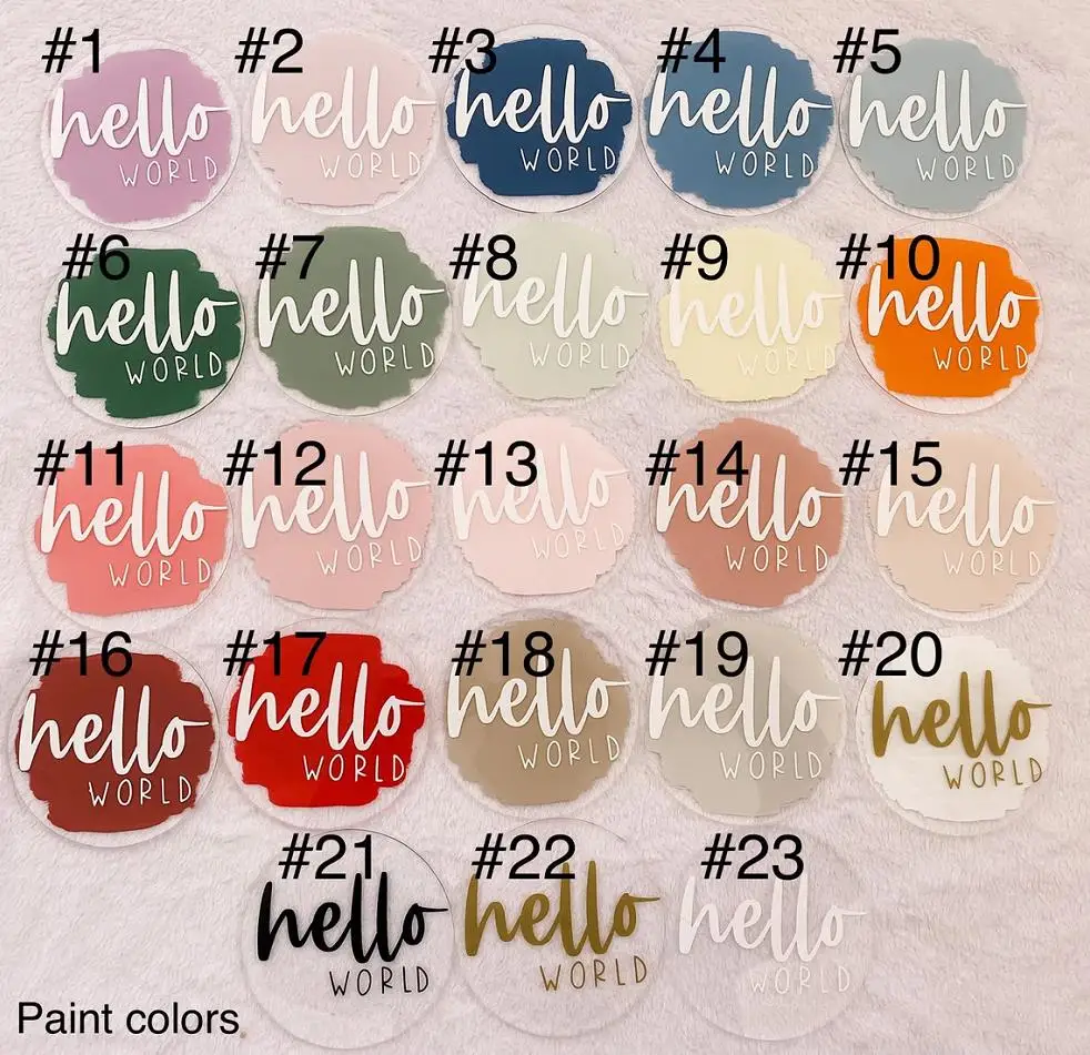 Monthly Baby Milestone Cards Acrylic Cards for Baby Shower Gifts Newborn Gift Set Baby Milestone Acrylic Discs