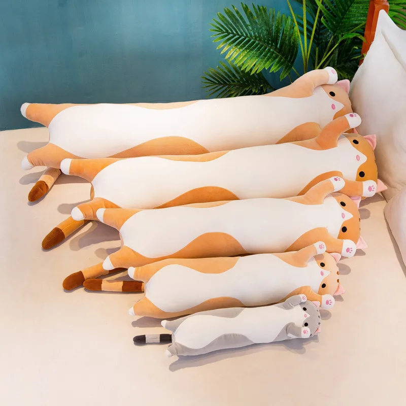 Factory price Short-legged cat plush toy pillow for sofa pillow plush doll cartoon toy