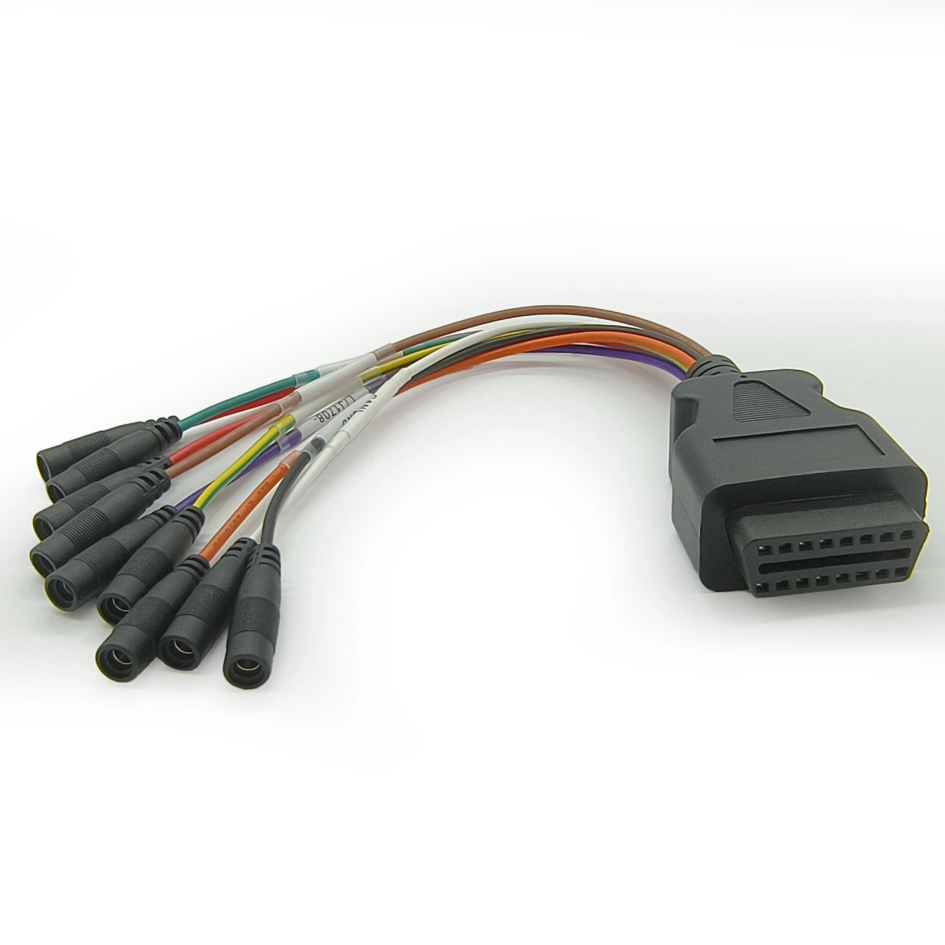 OBDII OBD2 16-контактный соединитель перемычки провода тестер кабель Универсальный кабель