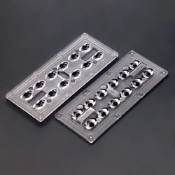 Manufacturer 3030 12In1 Pc Plastic 5050 Led Optical Lens Muti-Angle Street Light Flood Light Led Lenses Multi-Lens Module