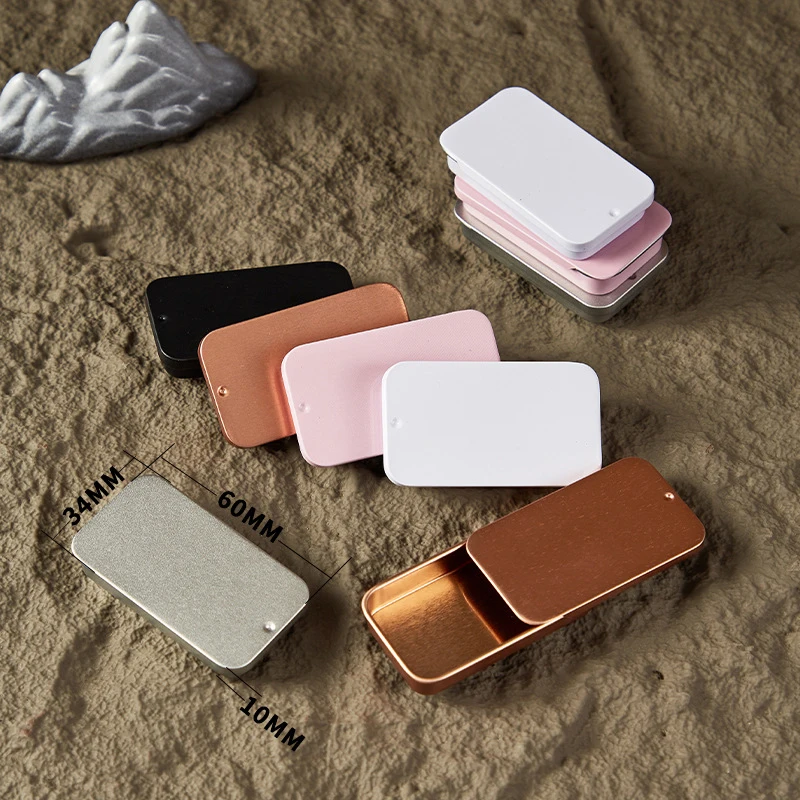 Manufacture Gift Silver Square Hinge Candy Guitar Pick Tin Case Packaging Custom Printed  Guitar Pick