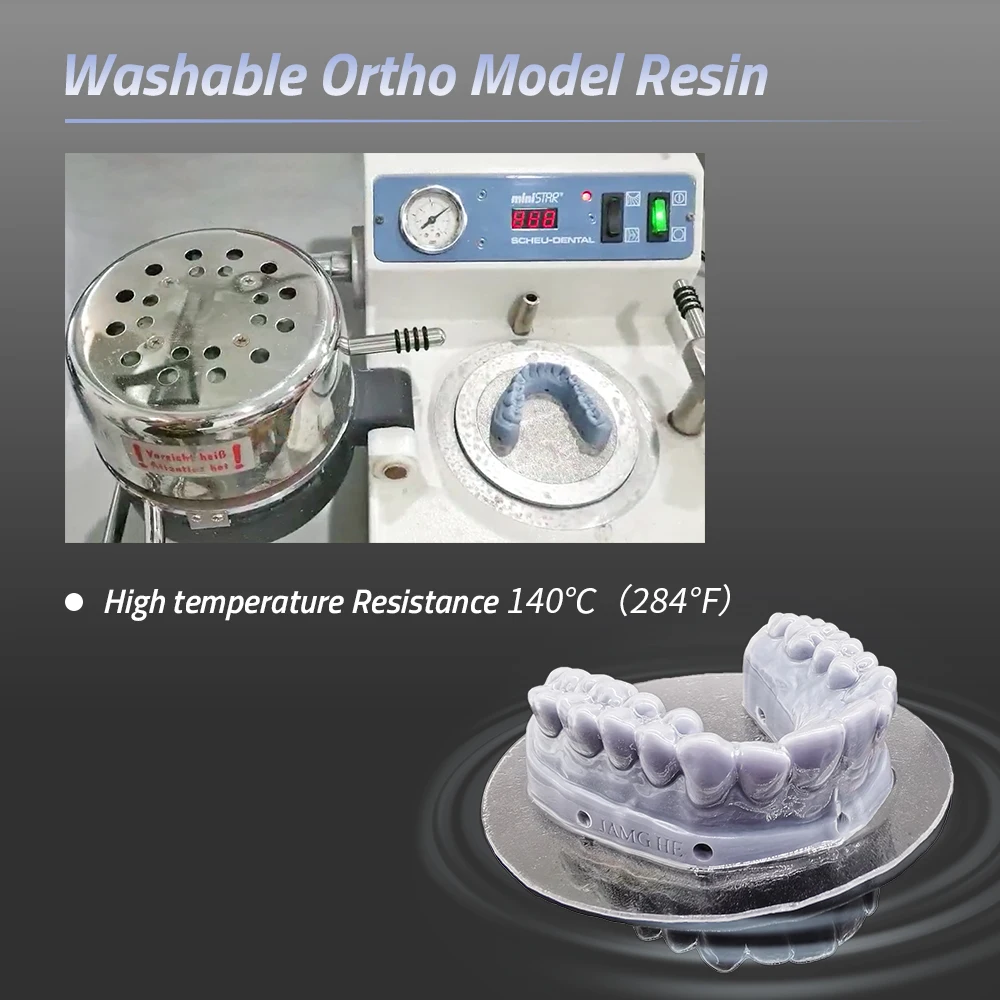 JAMGHE FREE Shipping DLP LCD Dental Orthodontic Restoration resin dental moulding 3D Printer Resin 405nm Water Washable
