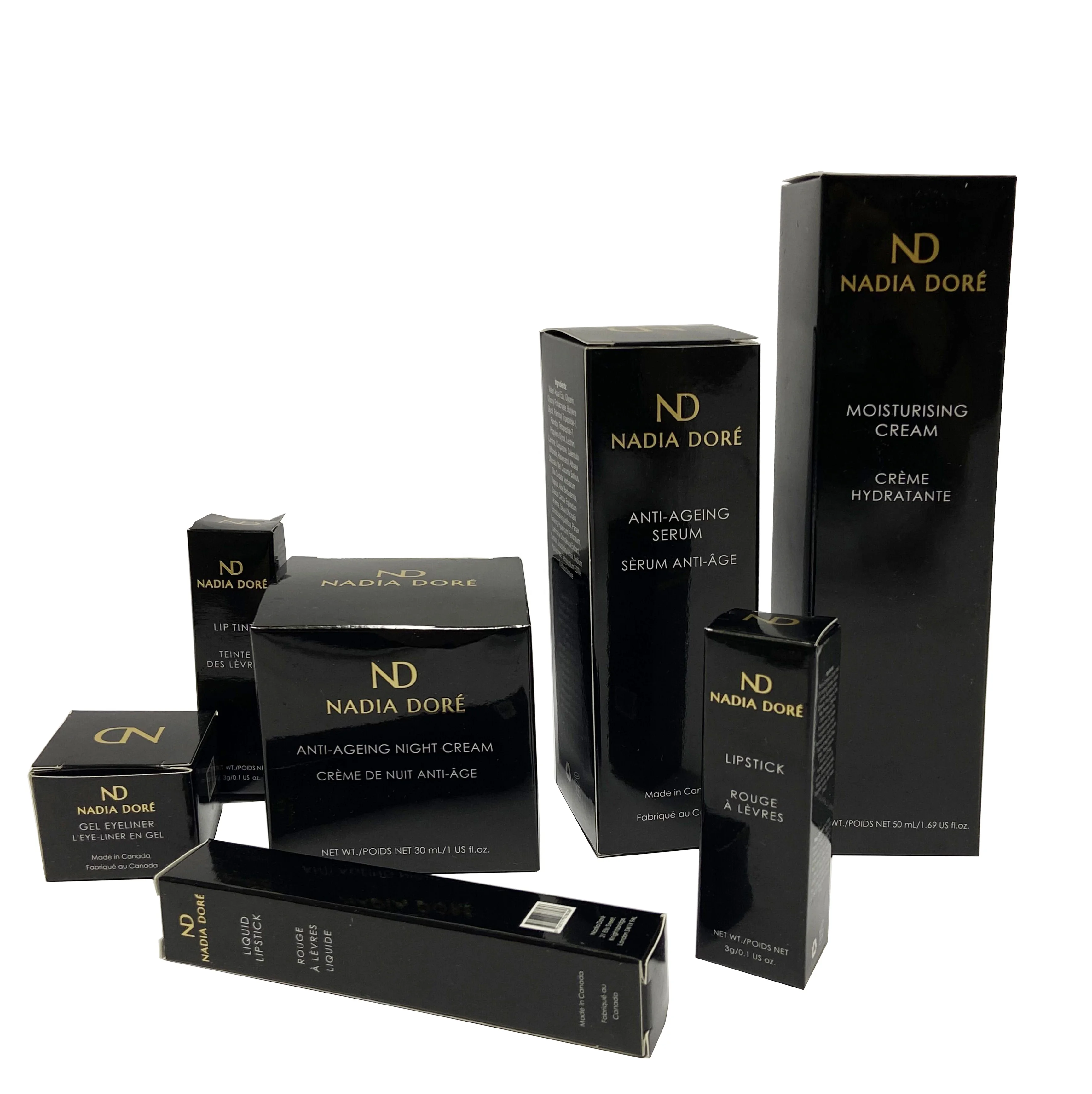 Free Sample Cardboard Custom Cosmetic Lip Gloss Flip Top Packaging Box Gift Box Skincare Makeup Sets Cosmetic Box Packaging