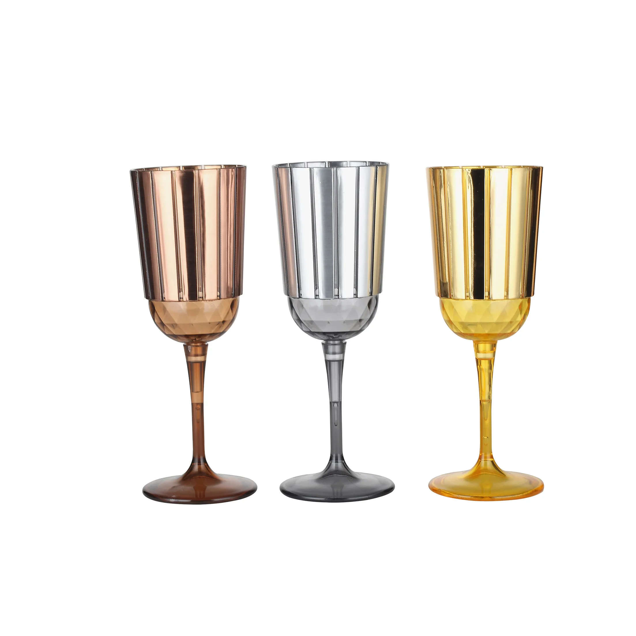 2020 New Arrival BAP Free Plastic Wine Cup Wine Glasses Clear Stem-ware Premiun Goblet for Refreshments Soda Juice  Perfect for