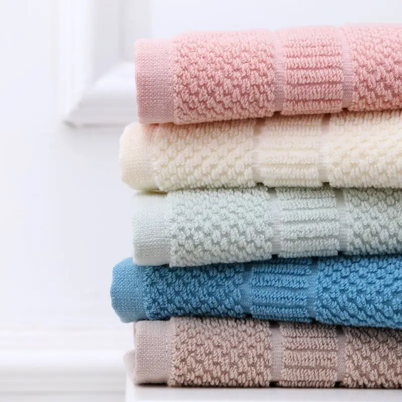 XIAOAO Wholesale of 100% cotton face towels with logo and face washer towel