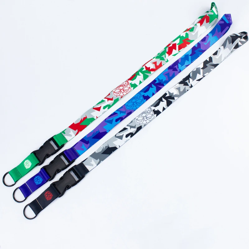 Eco Friendly Personalised Rounded Screen Print Custom Woven String Strap Polyester Lanyard Logo Airbus for Mobile Phone Material
