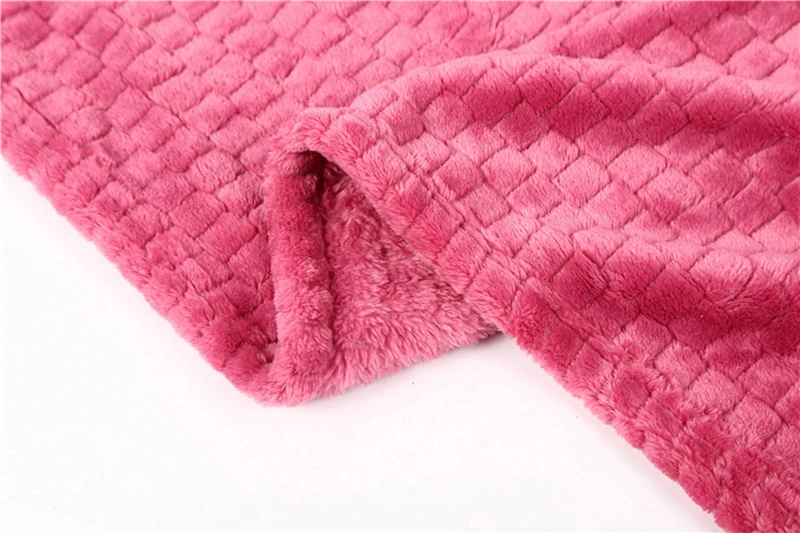 Thick Warm 3D Jacquard Blanket Wheat Ears Flannel Fleece Sherpa Throw Blanket