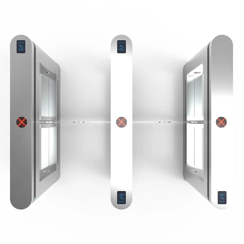 Wide Lane Wheelchair Handicapped Turnstile QR code Tickets Access Control Swing Turnstile Gate