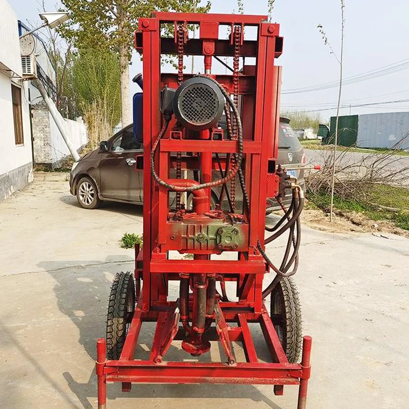 mini drilling rig machine 300m depth electric water wells portable rock drilling rig  water well drilling rig portable
